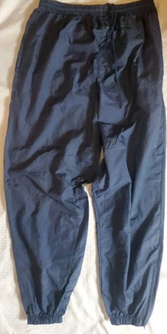 Vtg MacGregor Navy Blue Windbreaker pants Mens Medium Tapered Extra Large